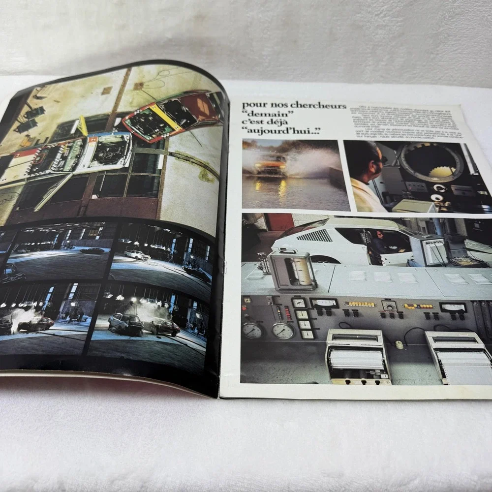 Vintage Bienvenue Renault Brochure French Language Industrial Factory Ephemera